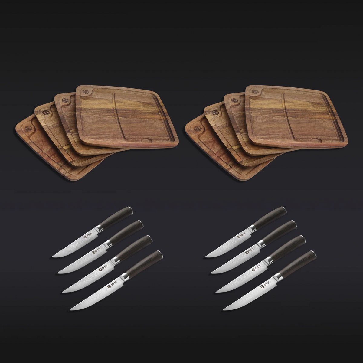 Steak Knife & Bistecca Plate Set, 16-pc (Espresso)
