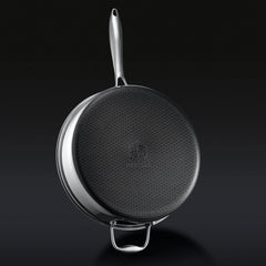 Hybrid Deep Sauté Pan with Lid, 5.5-Qt