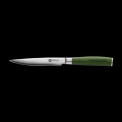 Damascus Steel Steak Knife Set, 8-pc (Green)